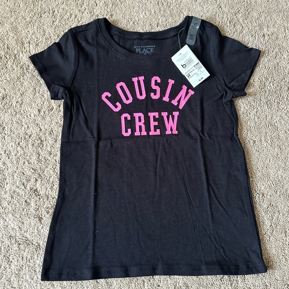 Girls Cousin crew shirt 4t nwt